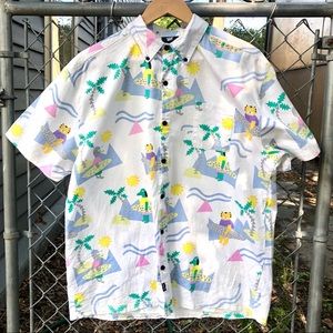 Lazy Oaf Surf's Up Button Down Shirt
